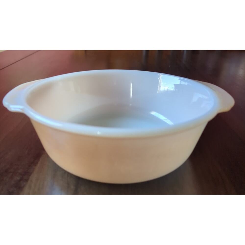 VTG Anchor Hocking Fire King #446 Peach Luster Ovenware 1 Quart Baking Dish USA